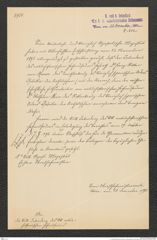 k.k. naturhistorisches Hofmuseum, Intendanzakten 1885-1896 (Hauer), Aktenzahl Z.632/1893, Seite 1